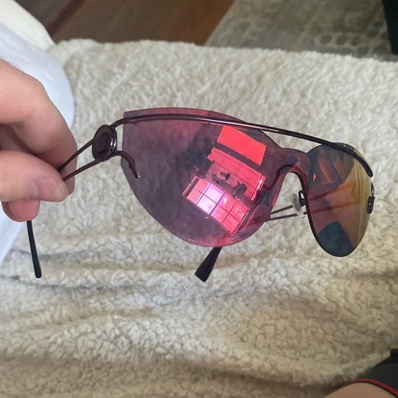 VERSACE RACER???Sunglasses Versace VE2140 XL (0 - 140) with Grey lenses and Gold frame  main image 4